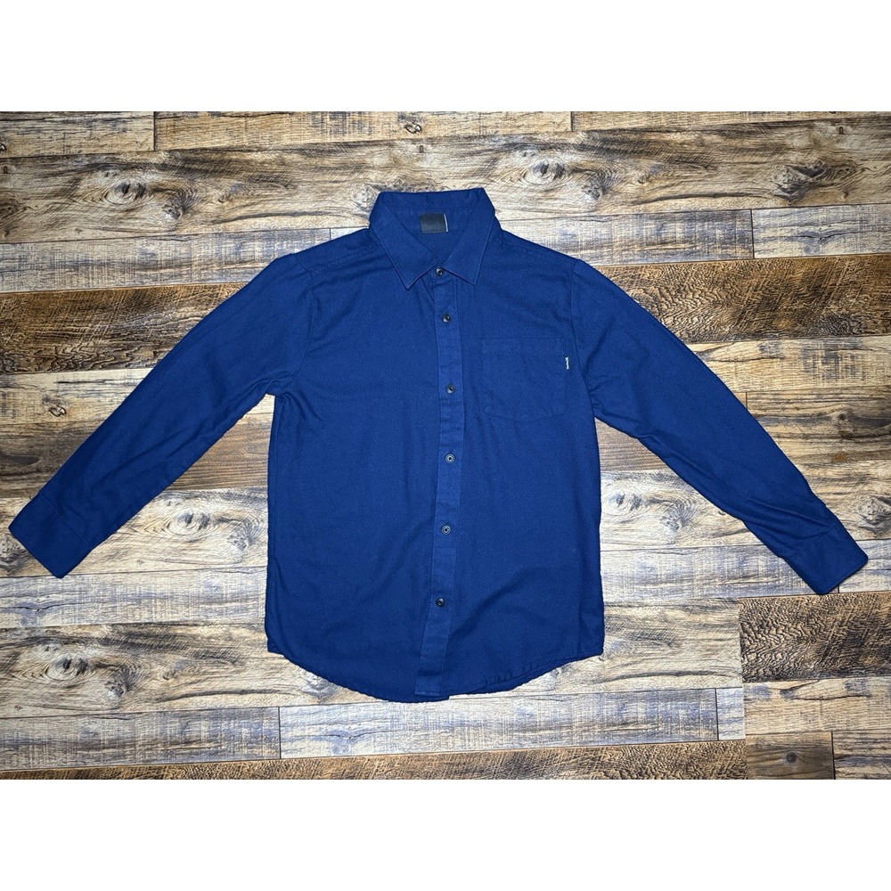 Sz M Hurley Button-Down‎ Shirt – Blue (Youth M Fits Women XS/S)
